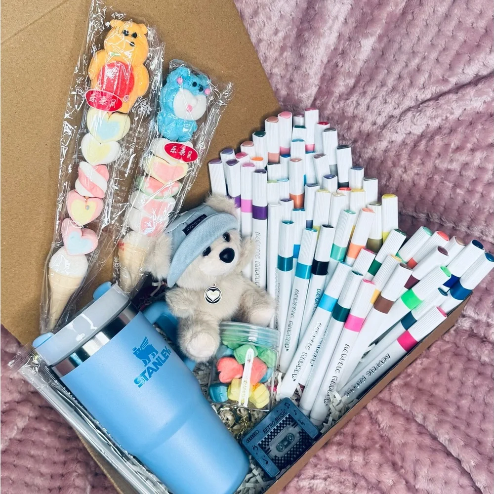 Stanley Blue Tumbler and Party Favor Set